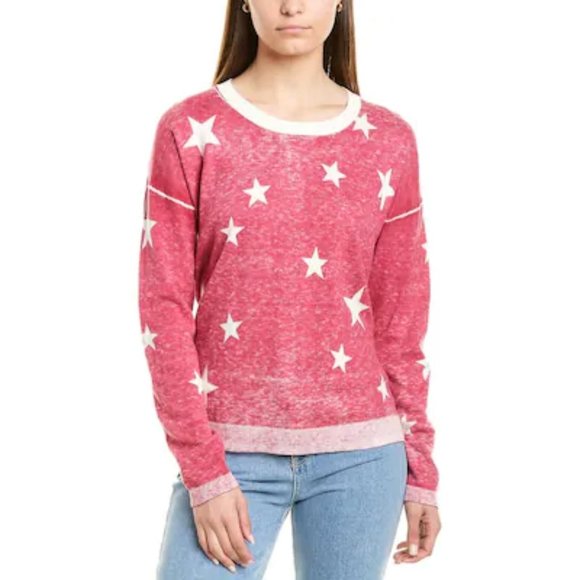 In2 by InCashmere- Stars Cashmere-Blend Super Soft Sweater size Medium - Picture 1 of 7